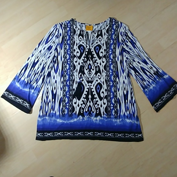 Ruby Rd. Abstract L/S Tunic - Picture 6 of 8